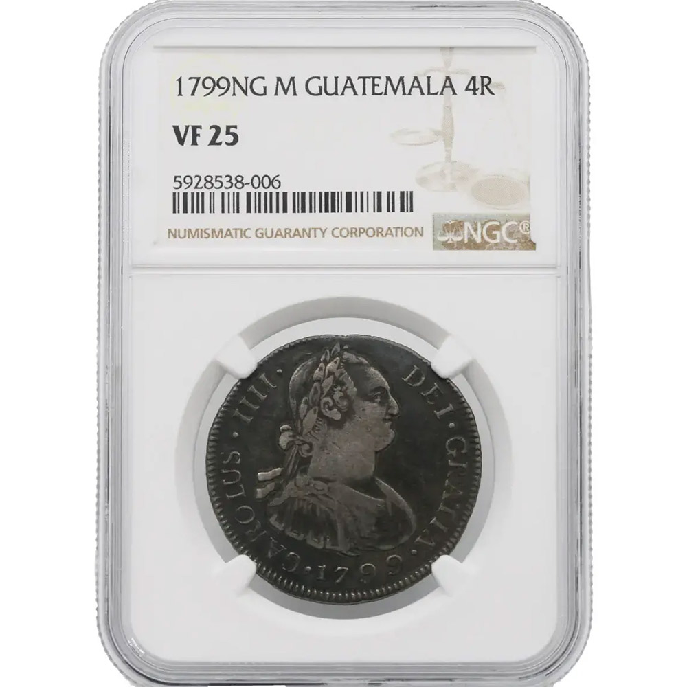 1799-NG M Guatemala 4 Reales