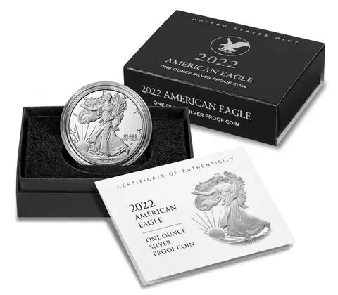 2022-W 1 oz American Eagle $1 Silver Proof Coin