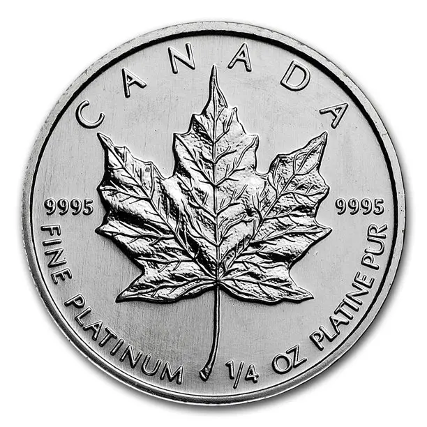 Canada 1/4 oz Platinum Maple Leaf BU