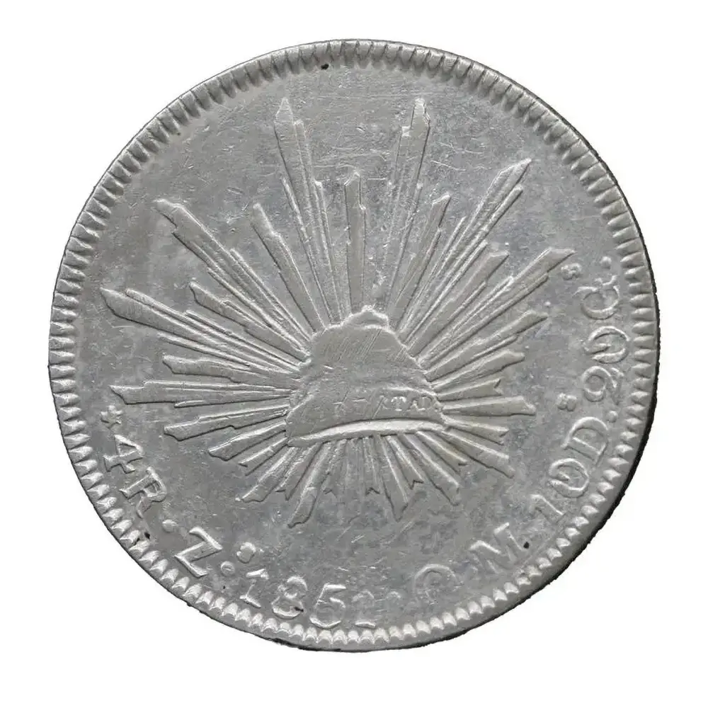 1851-Zacatecas Mexico 4 Reales