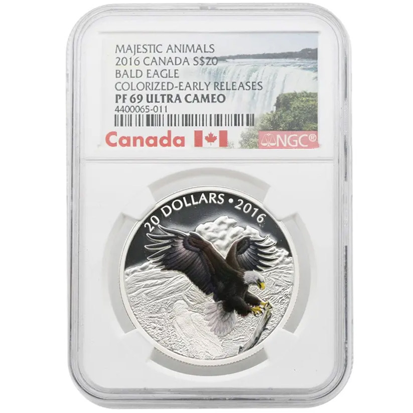 2016 Canada $20 Majestic Animals Bald Eagle