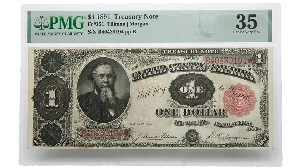 1891 $1 Treasury Note FR#351