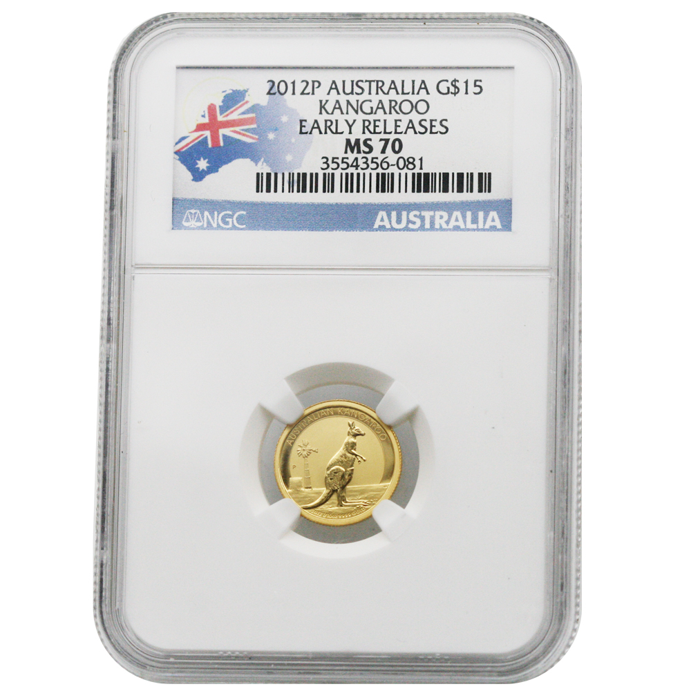 2012-P $15 1/10 oz Australia Kangaroo
