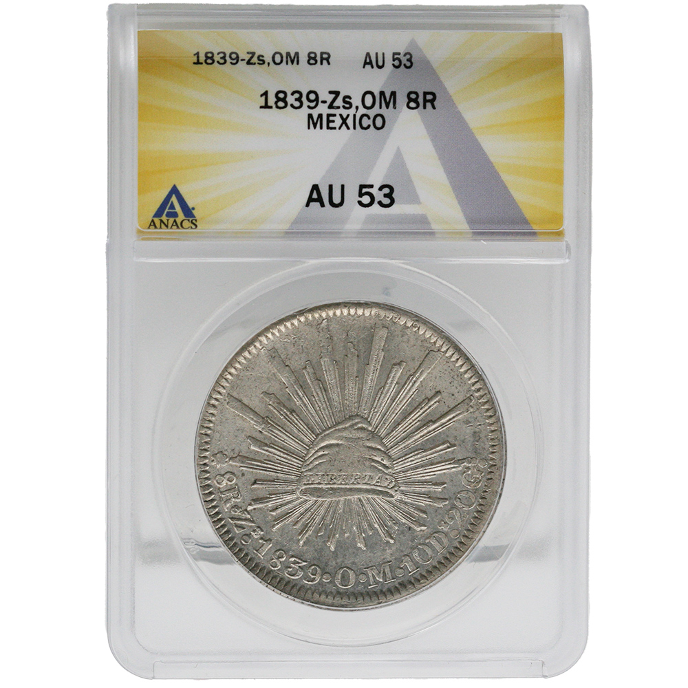 1839-Zs|OM Mexico 8 Reales