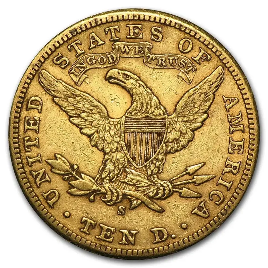 $10 Gold Liberty Head- Eagle XF or Better (Random Year) - Image 2
