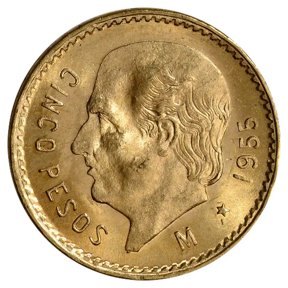 Cinco Pesos Mexico Gold