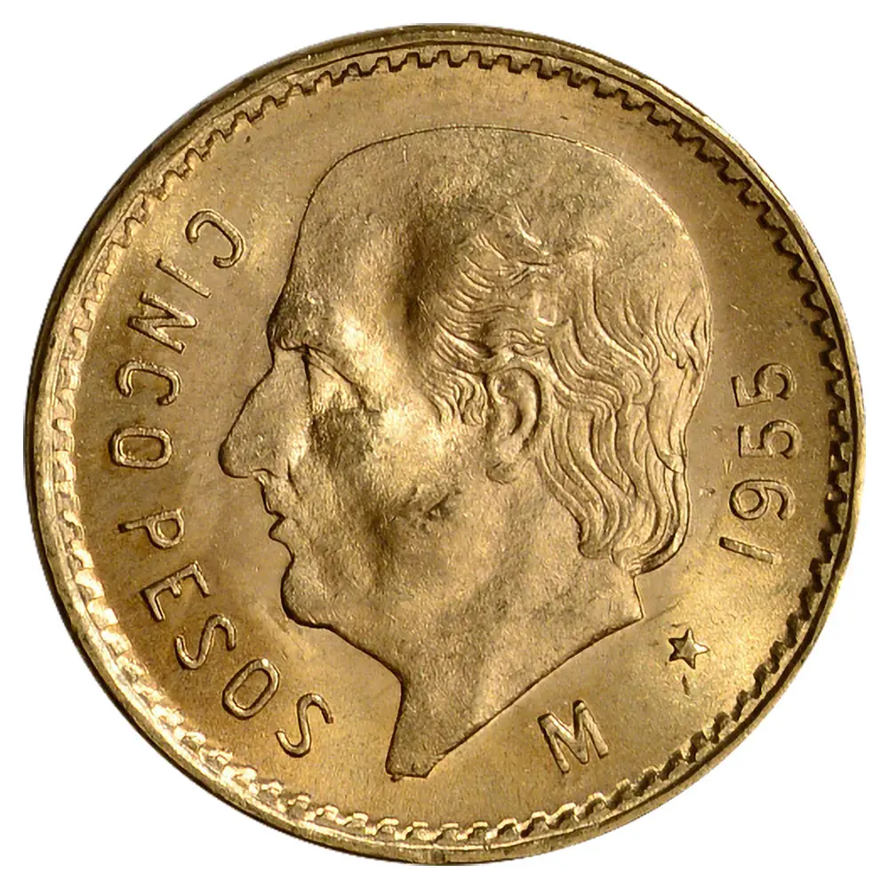 5 Pesos Mexico Gold