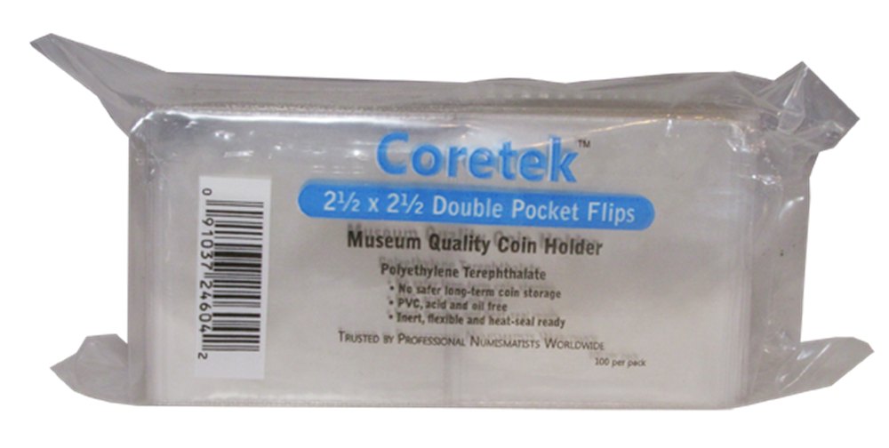 Coretek 2.5x2.5 Museum Quality Flips - 100 pack