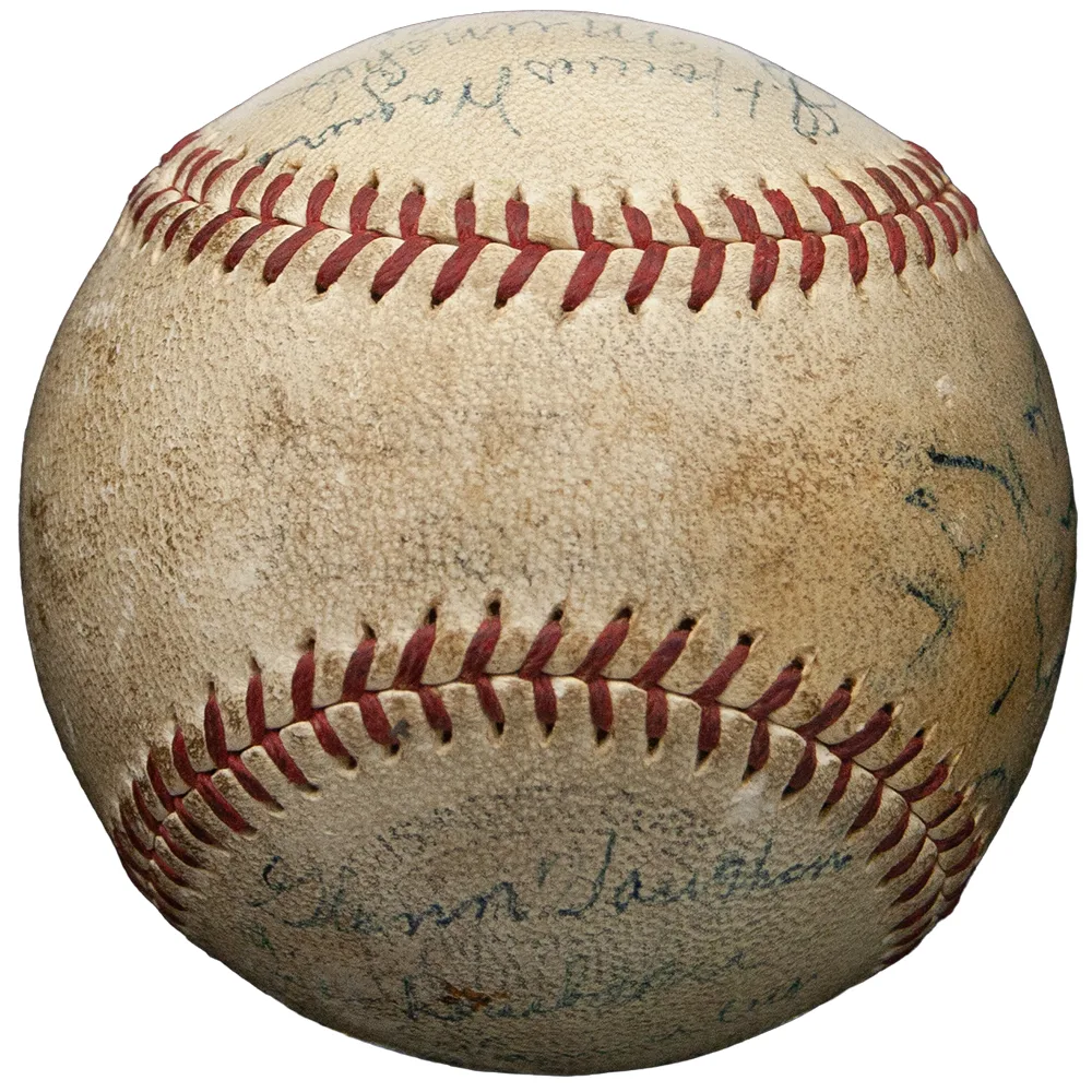 1936 Pittsburgh Pirates Team Signed Baseball – Honus Wagner, Traynor, Hoyt, Vaughan – PSA Authenticated