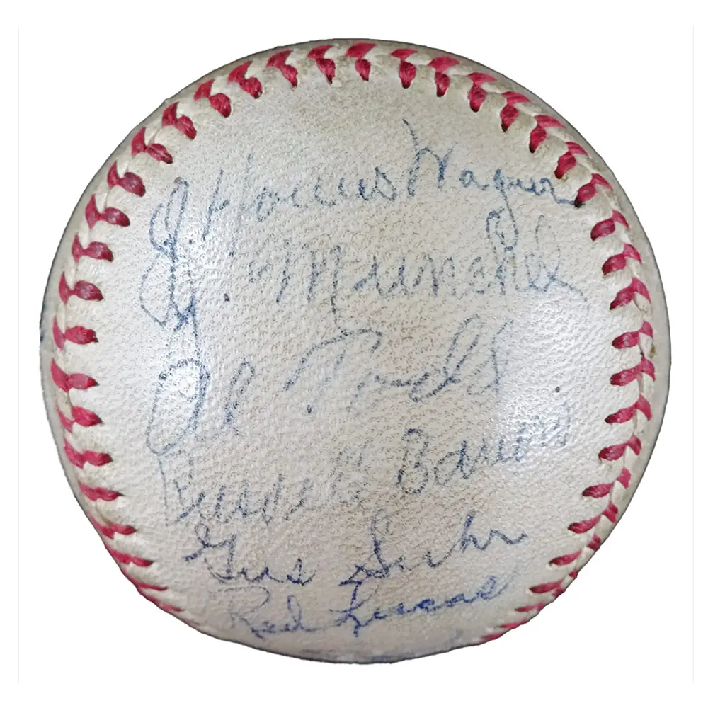 1936 Honus Wagner Pirates Teamed Signed Baseball