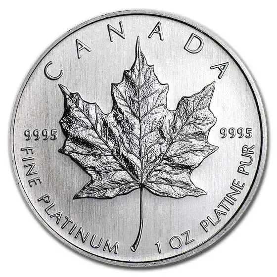 1 oz Canadian Platinum Maple Leaf