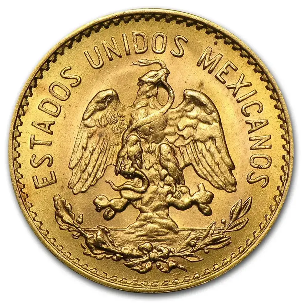 Cinco Pesos Mexico Gold (Year Varies) AU-BU - Image 2