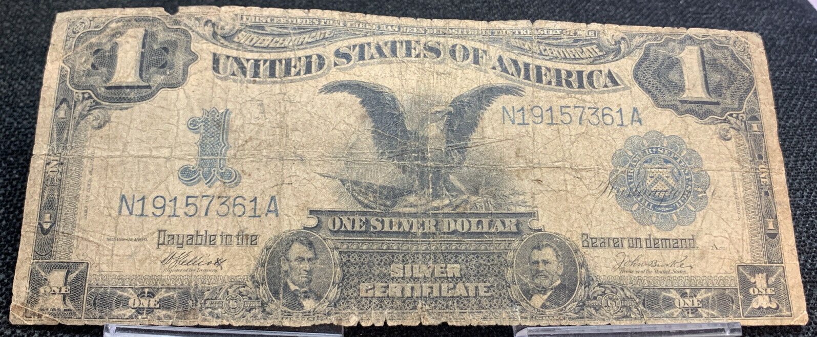 1899 $1 Silver Certificate Black Eagle AH Chula Vista Coins