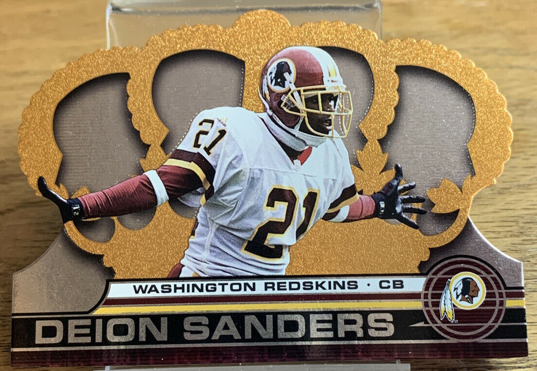 2001 CROWN ROYALE DEION SANDERS WASHIGNTON REDSKINS CARD #143 AH - CV Coins  & Collectables