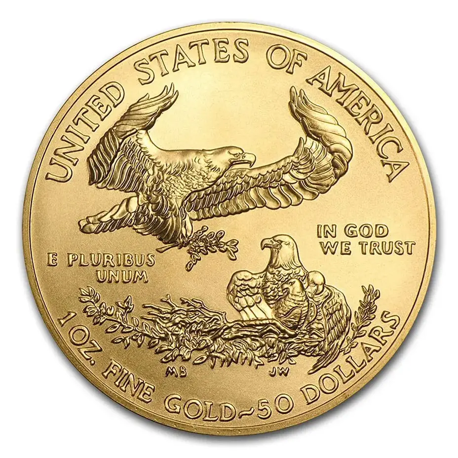 1 oz American Gold Eagle (Random Year) BU - Image 2