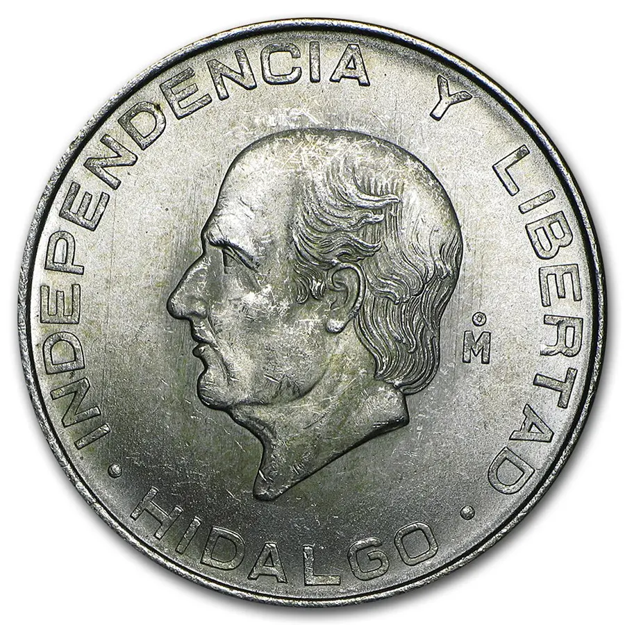 Mexico Silver 5 Pesos Hidalgo (1951-1954) XF-AU