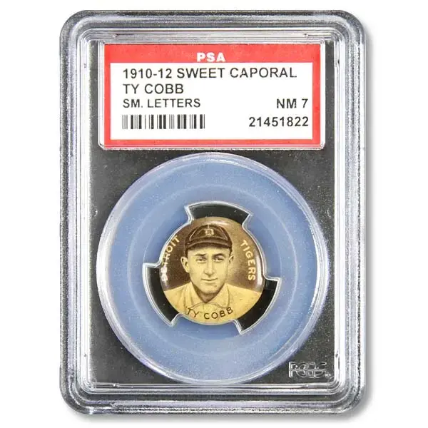 1910-1912 Sweet Caporal Ty Cobb SM. Letters