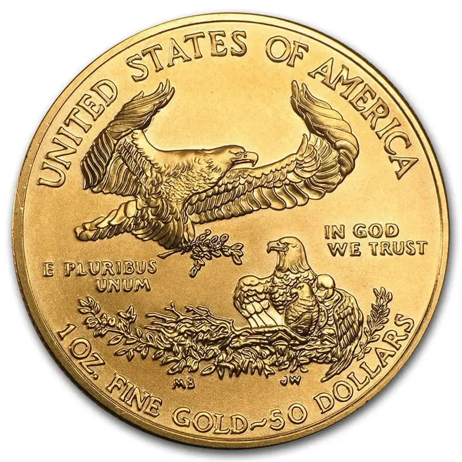 2021 1 oz American Gold Eagle BU Type 1 - Image 2