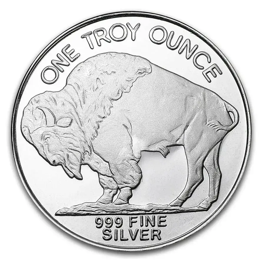 1 oz Silver Rounds- Buffalo - Image 2