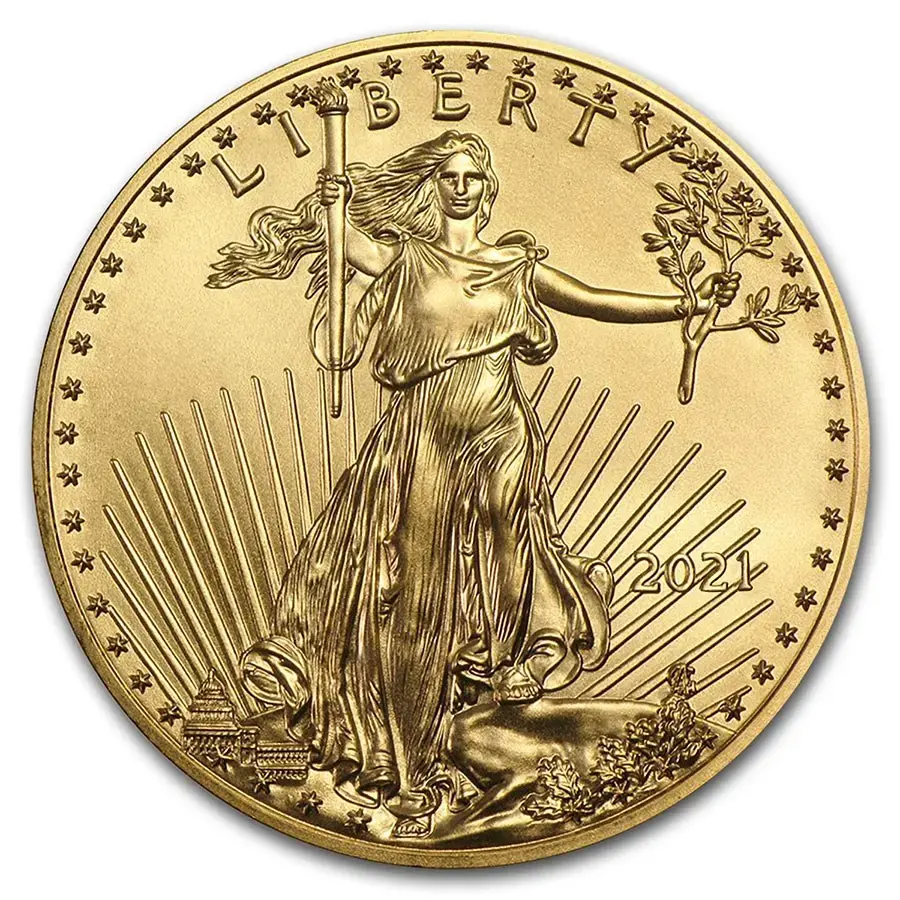 2021 1 oz American Gold Eagle BU Type 2