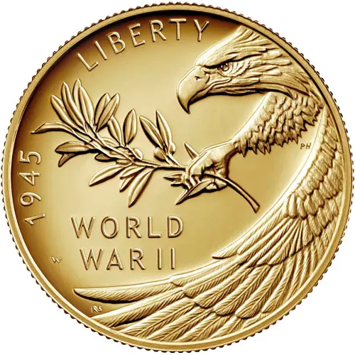 End of World War II 75th Anniversary 24-Karat Gold Coin