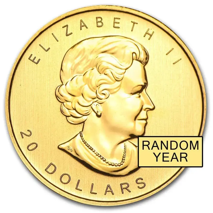 1/2 oz Canada .9999 Gold Maple BU (Random Year) - Image 2