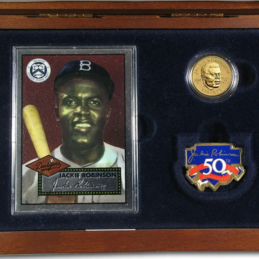 1997 Gold $5 Commemorative Jackie Robinson Proof Legacy Set - Image 6