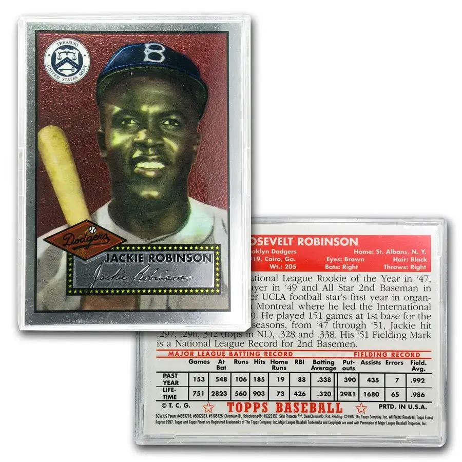 1997 Gold $5 Commemorative Jackie Robinson Proof Legacy Set - Image 2