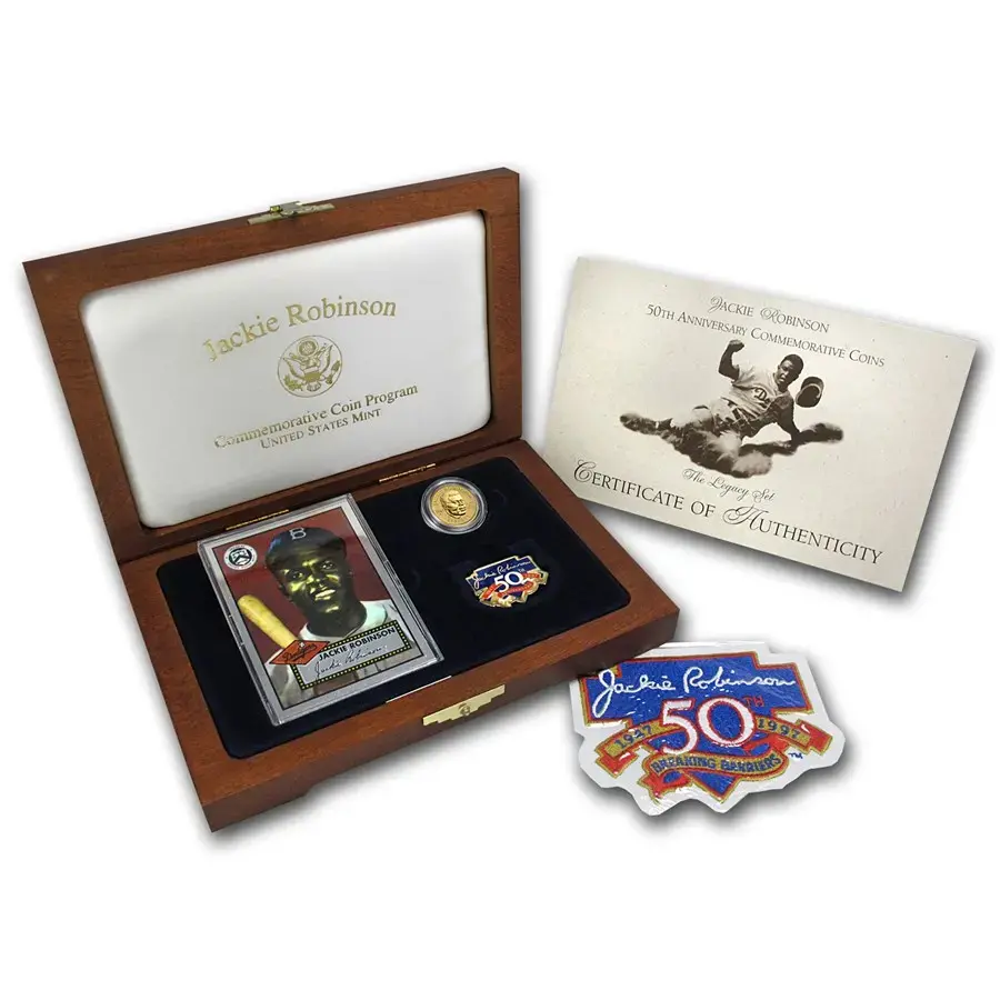 1997 Gold $5 Commemorative Jackie Robinson Proof Legacy Set - Image 4