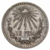 Silver Mexico 1 Peso Cap & Rays (1920-1945) Avg Circ