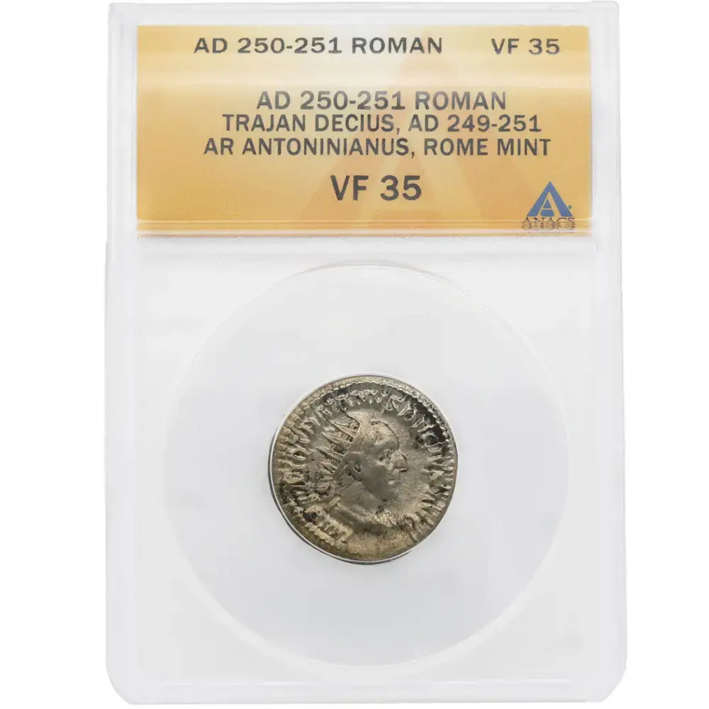 Ancient AD 250-251 Roman Trajan Decius Rome Mint