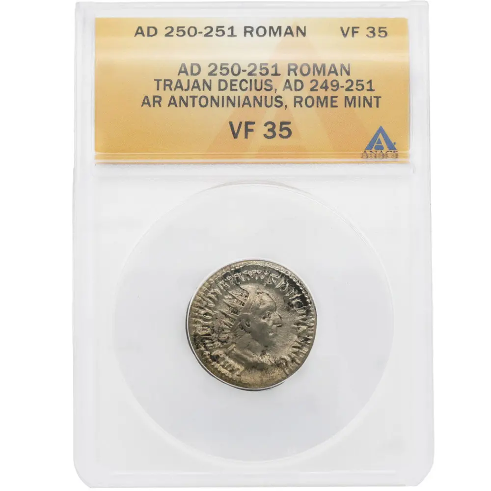 Ancient AD 250-251 Roman Trajan Decius Rome Mint