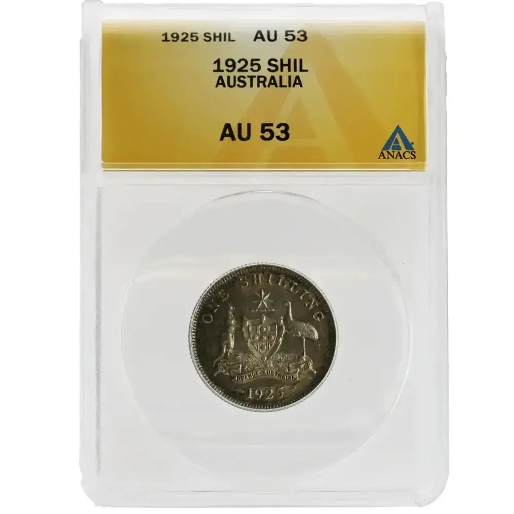 1925 One Shilling Australia ANACS AU 53