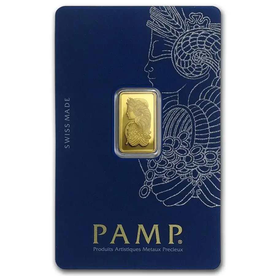 2.5 gram Gold Bar - PAMP Suisse Lady Fortuna