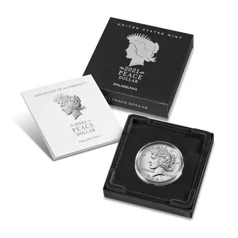 2021-P Silver Peace Dollar (Box & COA)