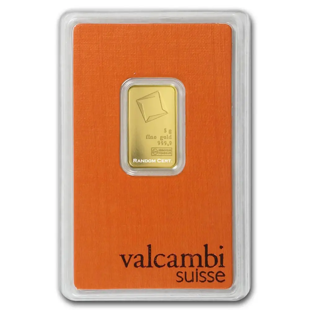 5 Gram Valcambi Gold Bar