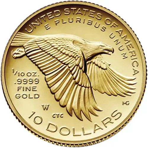 2018-W 1/10 oz Proof American Liberty Gold Coin - Image 3