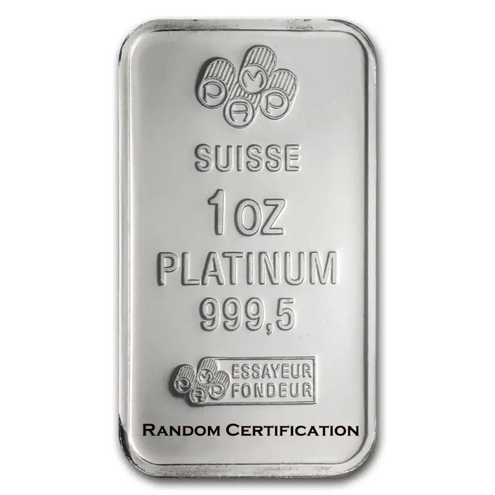 1 oz Platinum Bar PAMP Suisse (In Assay) - Image 4