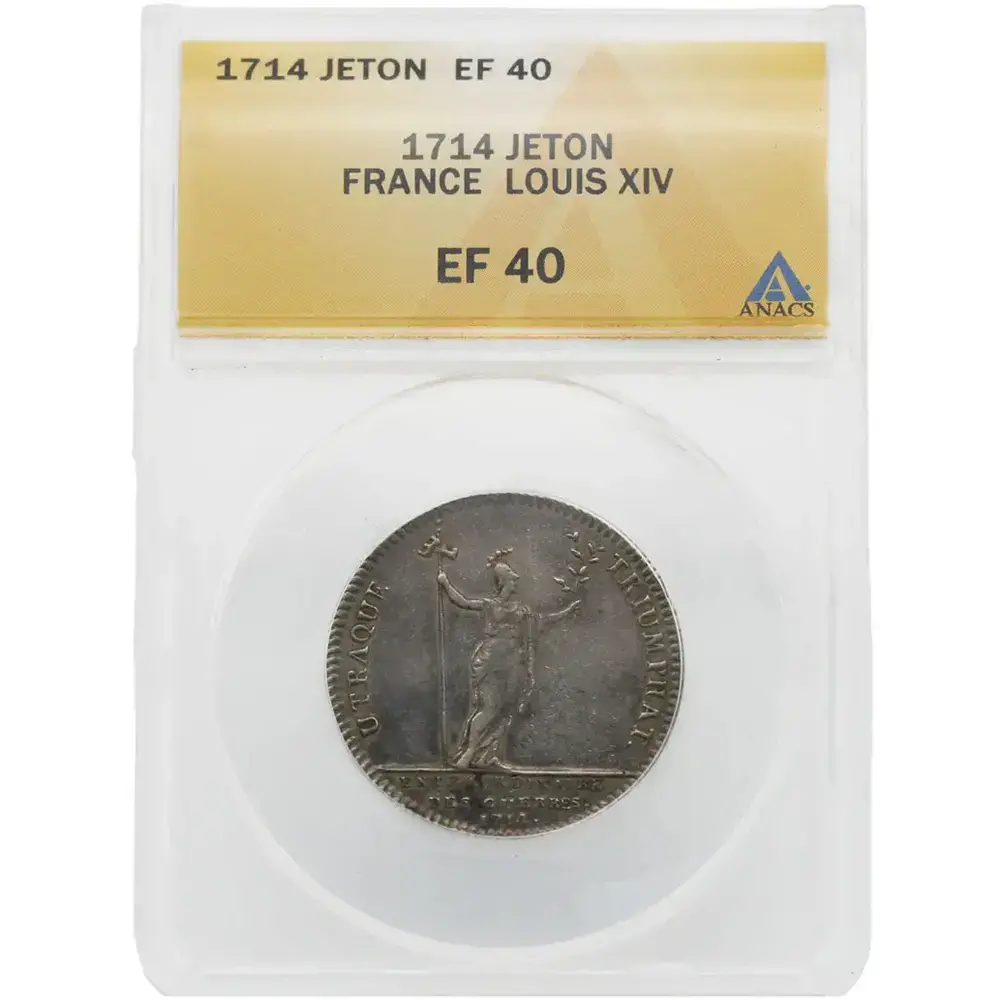 1714 Jeton France Louis XIV Ordre du Saint Esprit ANACS EF40