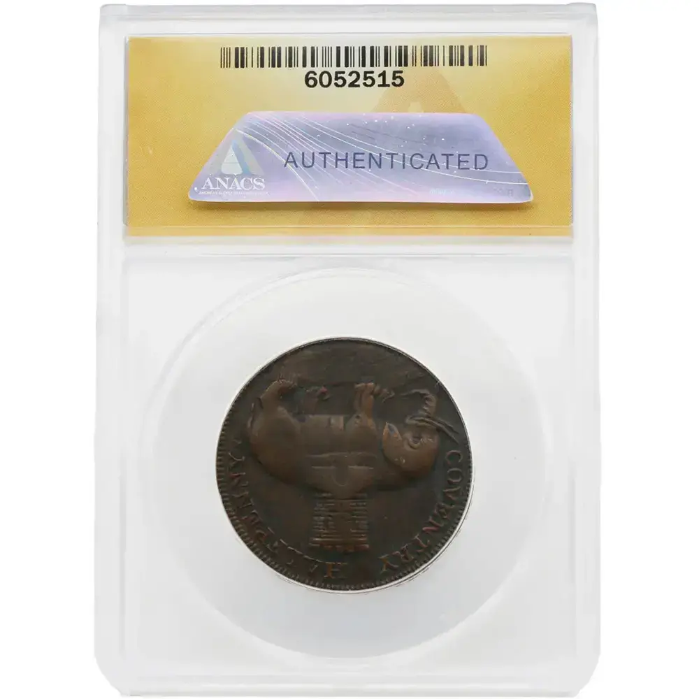 1792 Great Britain Warwickshire Token DH-231 ANACS VF 35 - Image 2