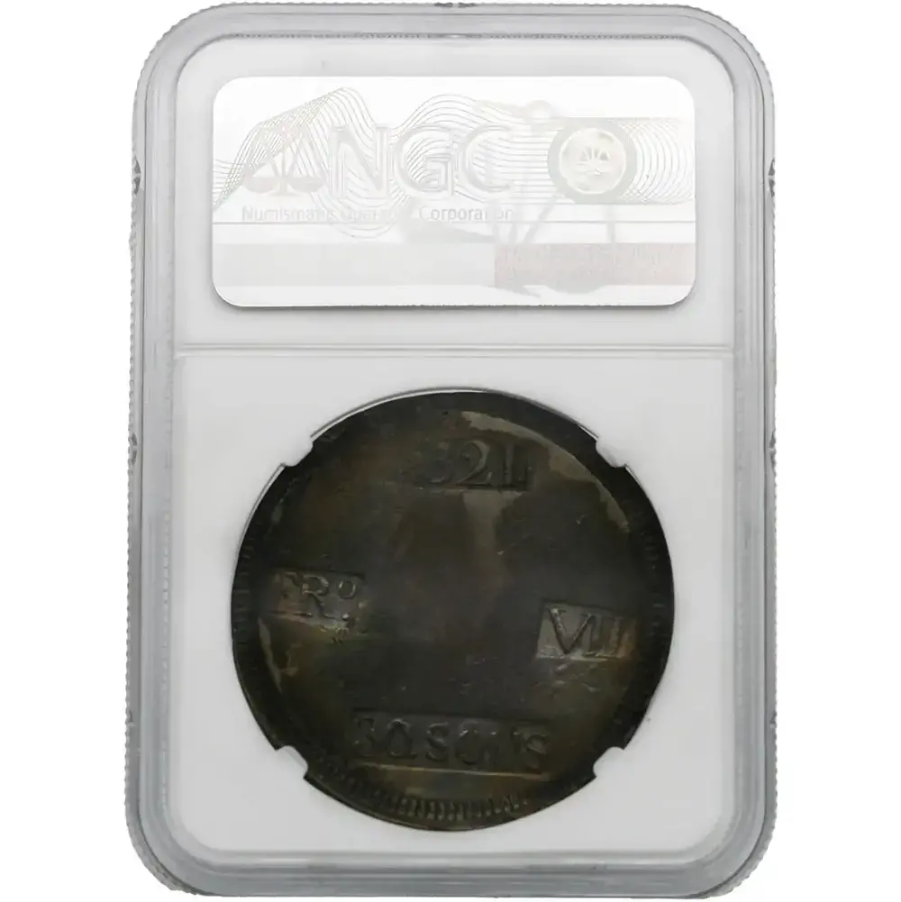 1821 Spain 30 Sous Mallorca NGC AU 53 - Image 2
