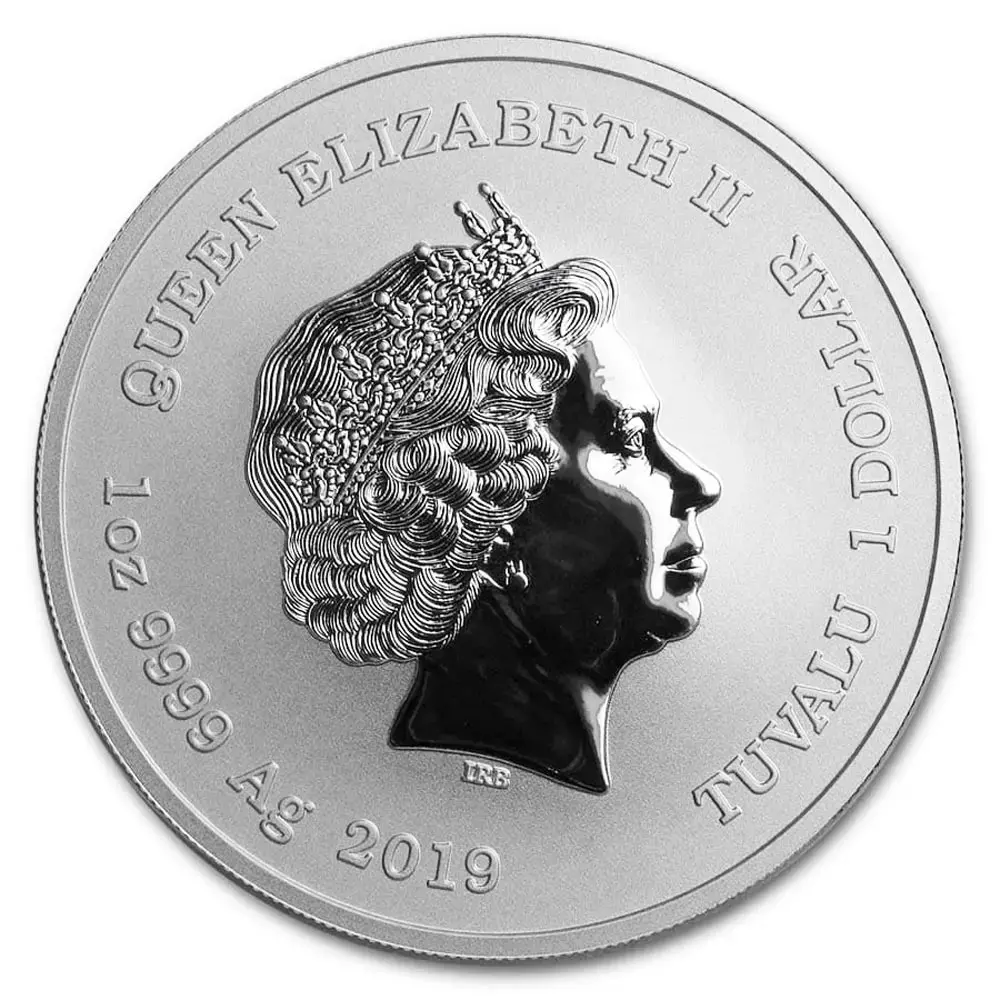 2019 $1 1 oz Captain America Marvel Coin BU - Image 2