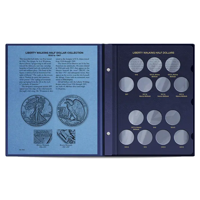 Walking Liberty Half Dollar Album 1916-1947 - Image 2