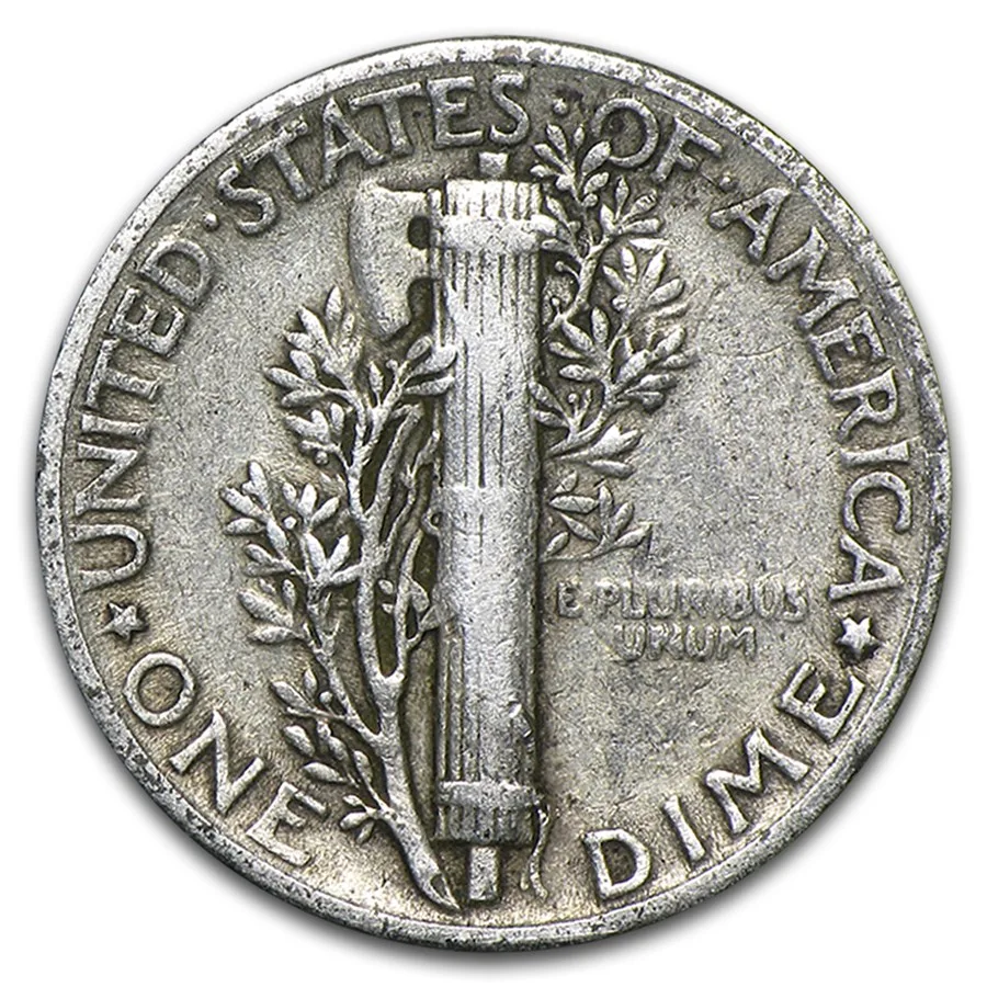 90% Silver Dimes $5 Face Value Avg Circ - Image 2