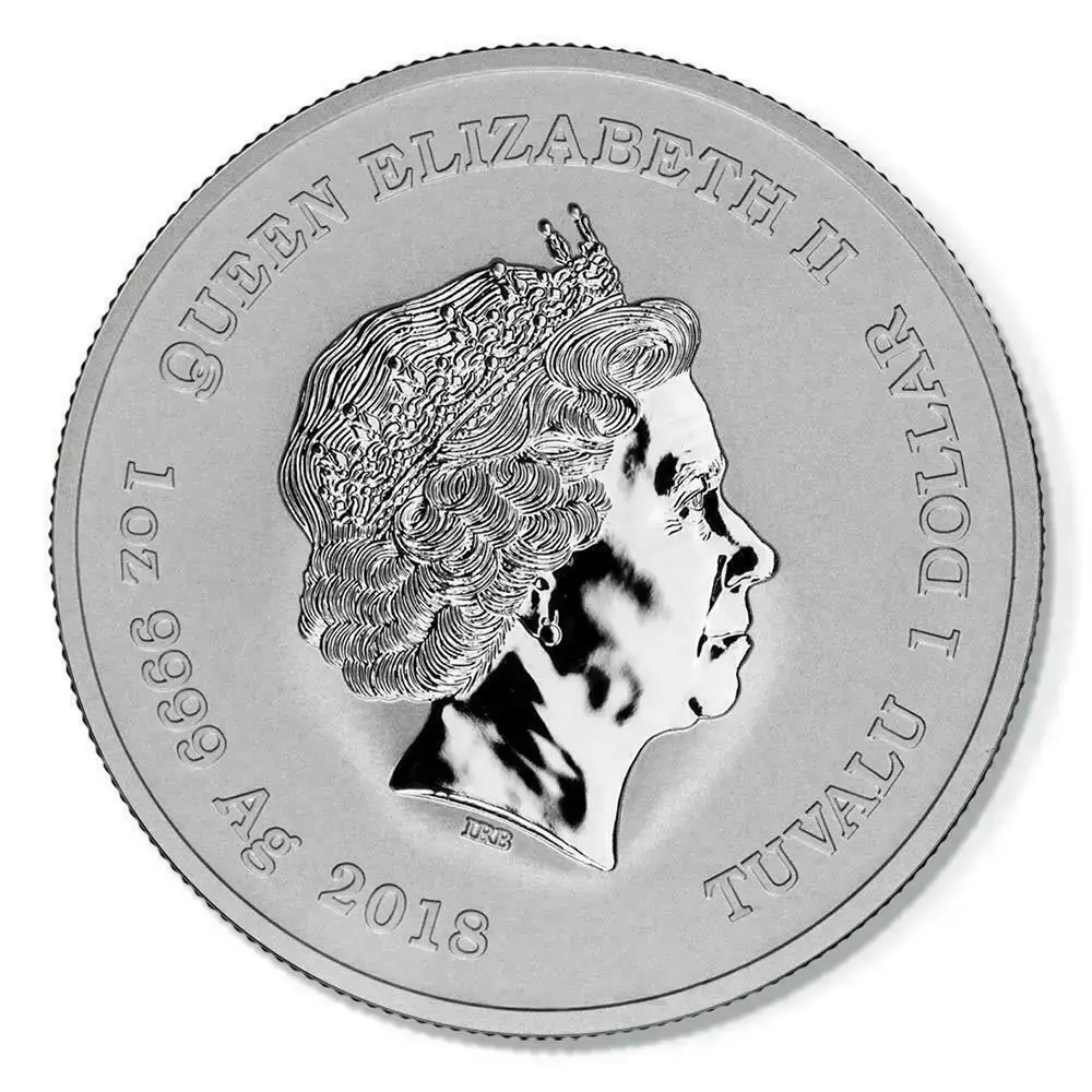 2018 $1 1 oz Deadpool" Marvel Series Silver Coin BU - Image 2