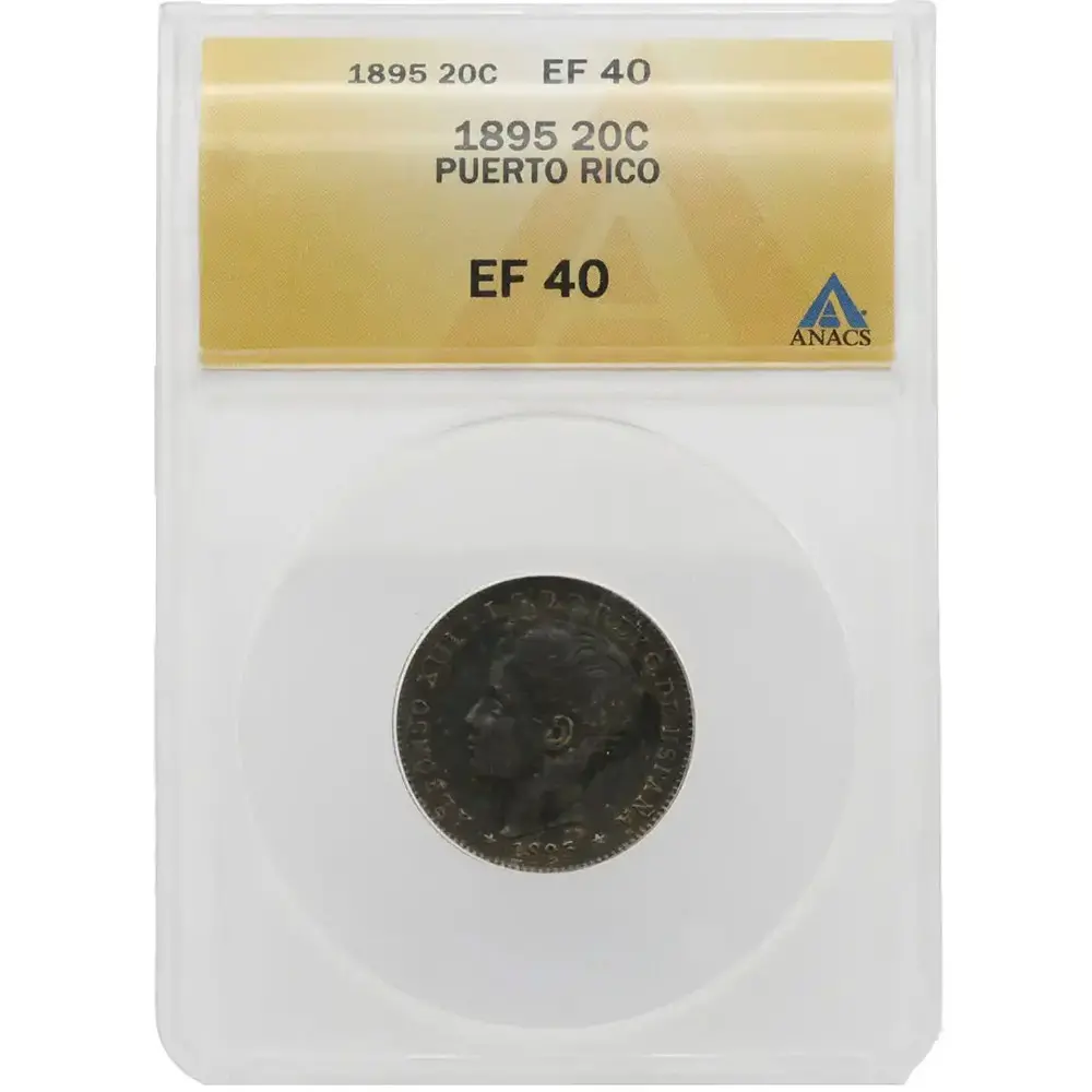 1895 Puerto Rico 20 Centavos