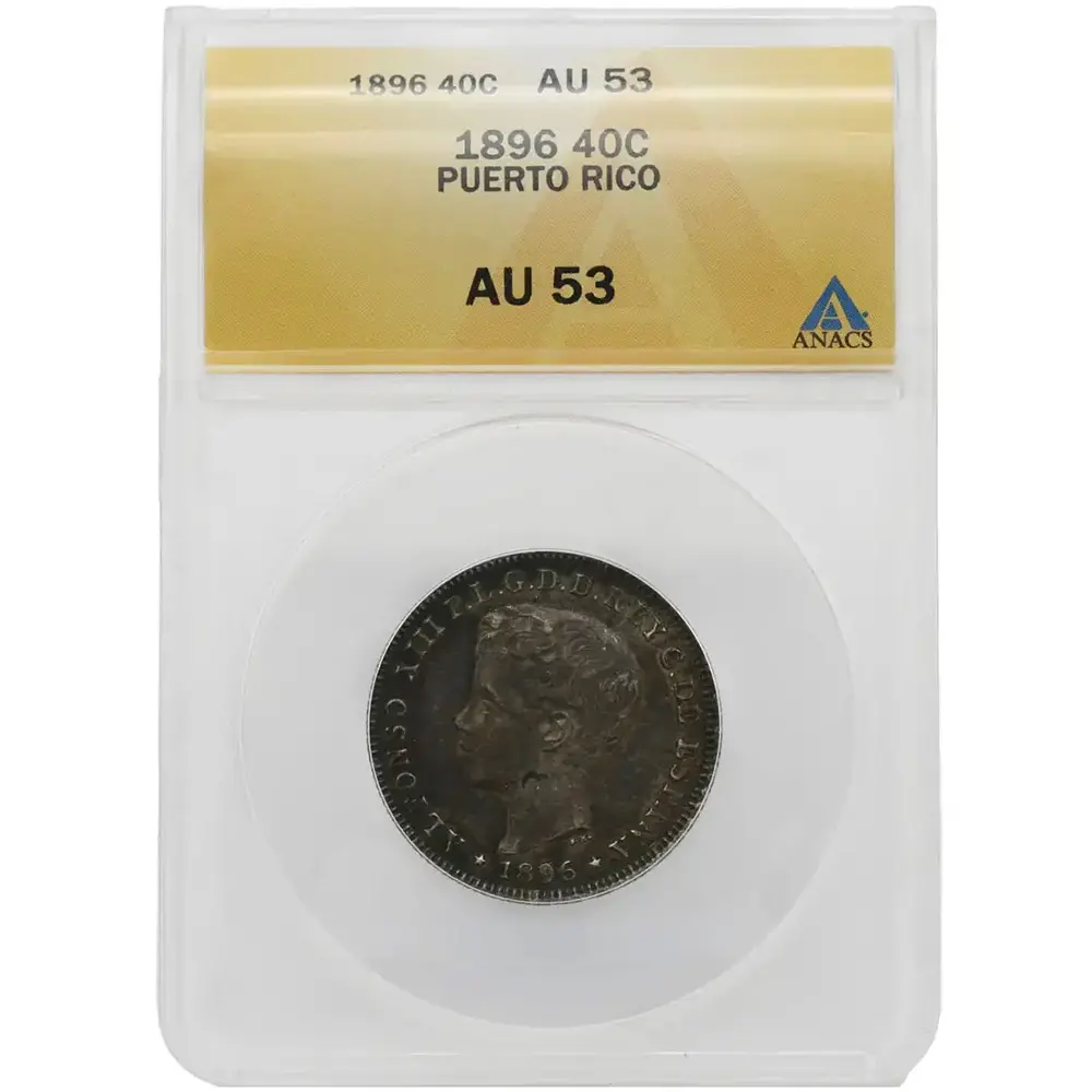 1896 Puerto Rico 40 Centavos