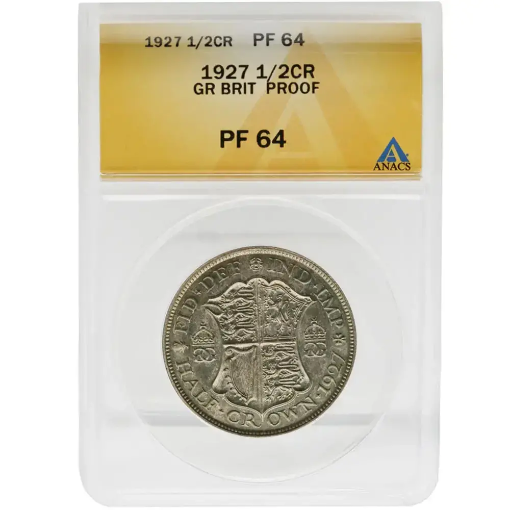 1927 1/2CR Great Britain Proof ANACS PF64