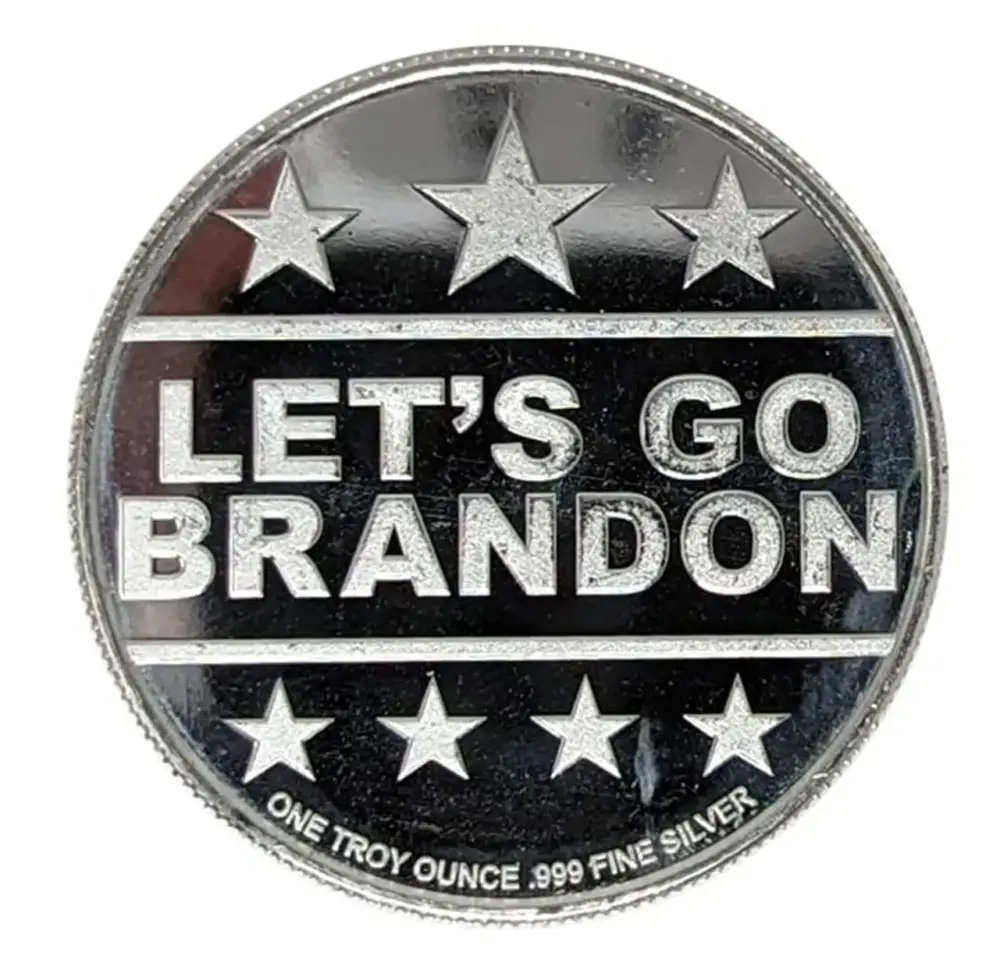 Let's Go Brandon 1 oz Fine Silver Bullion Coin