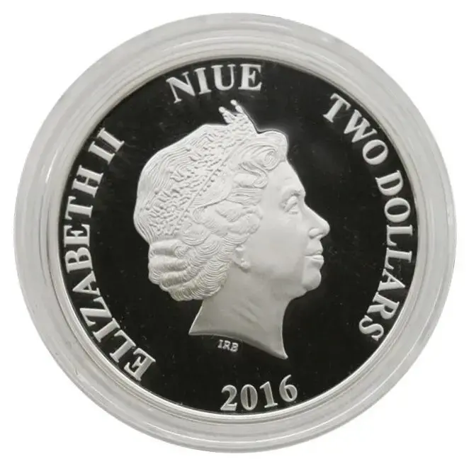 2016 $2 Niue 1 oz Rey (w/ Box & COA) - Image 2